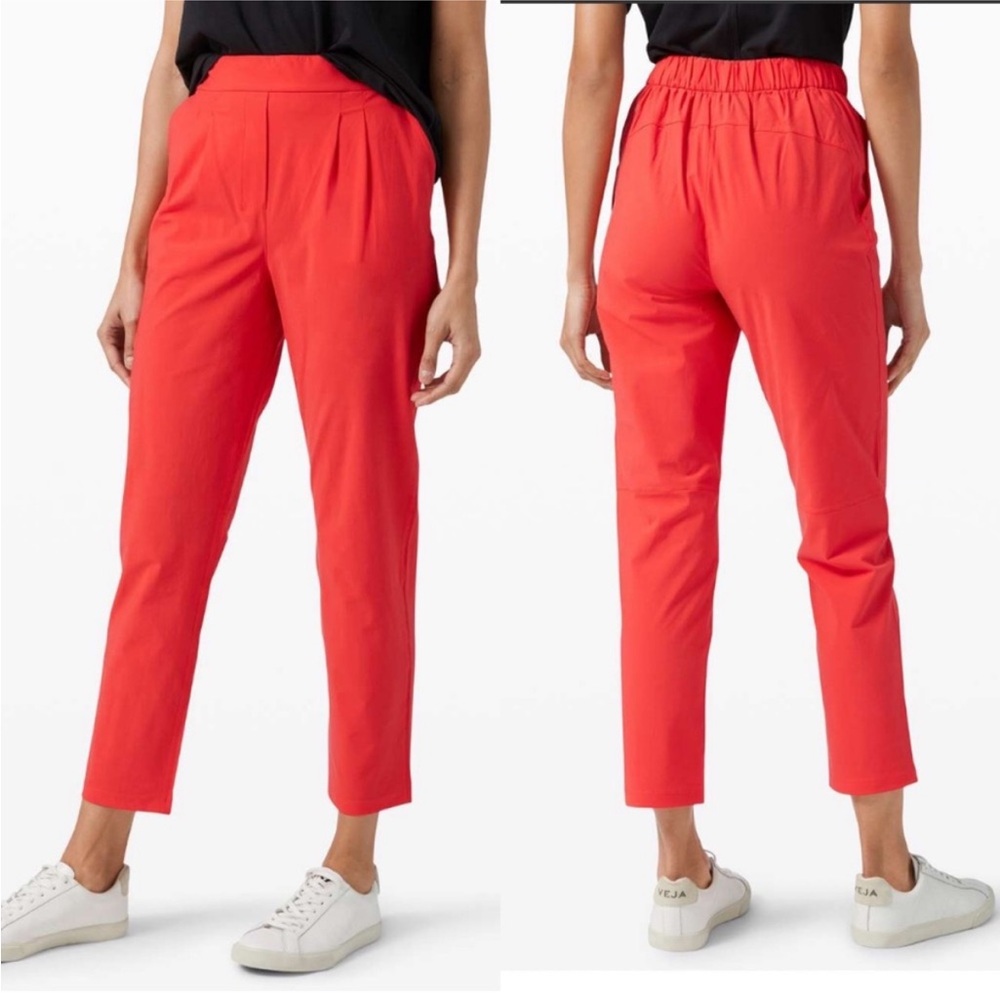 Lululemon Your True Trouser High Rise Pant: Carnation Red